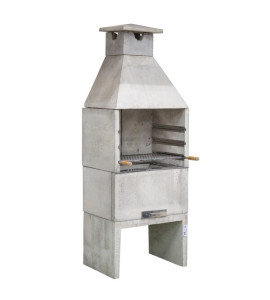 Churrasqueira Concreto Refratário Lazer 74cm 18 peças Atacadão Lazer